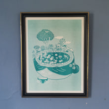 Load image into Gallery viewer, Pond by the Tea - 8.5x11&quot; Risograph
