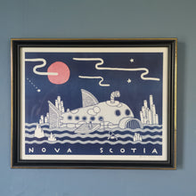 Load image into Gallery viewer, Nova Scotia Fish Submarine - 8.5x11&quot; Risograph
