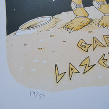 Load image into Gallery viewer, Gary Lazer-Eyes 8.5x11&quot; Risograph
