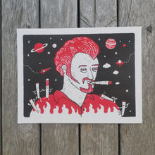 Load image into Gallery viewer, Spaceman Spliff 8.5x11&quot; Risograph
