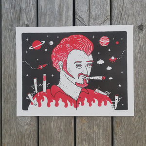 Spaceman Spliff 8.5x11" Risograph
