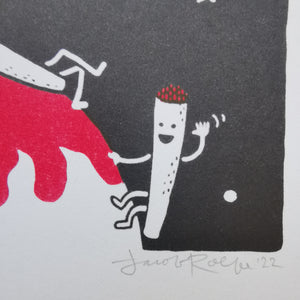 Spaceman Spliff 8.5x11" Risograph
