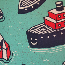 Load image into Gallery viewer, Animal Boats 12x16&quot; Screenprint
