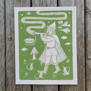 Pied Piper 8x10" Screenprint