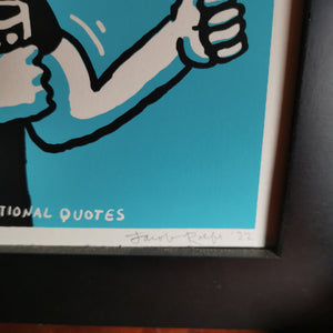 Work THEN Get High 8x10" Screenprint