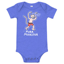 Load image into Gallery viewer, Purr Monster Baby One Piece
