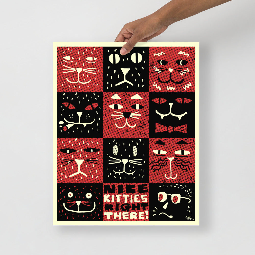 Nice Kitties Right There 16x20