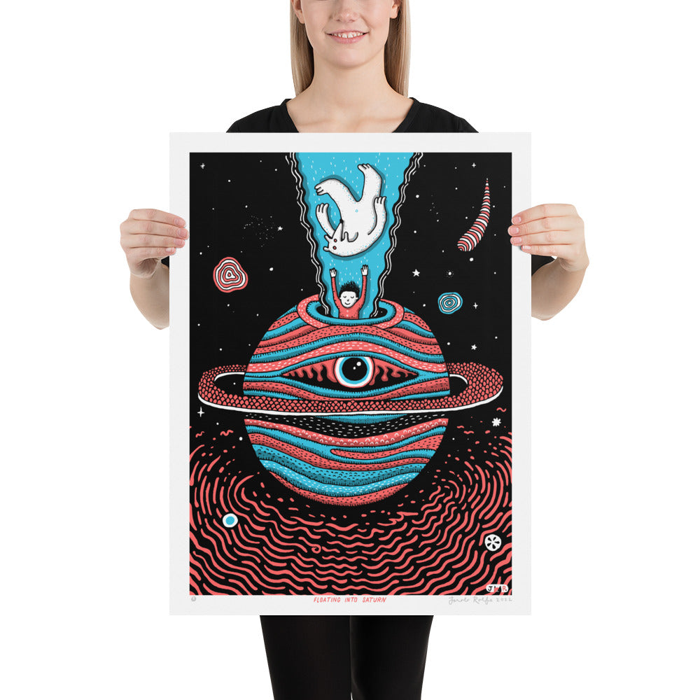 Floating Into Saturn 18x24