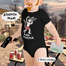 Load image into Gallery viewer, Purr Monster Baby One Piece
