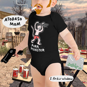 Purr Monster Baby One Piece