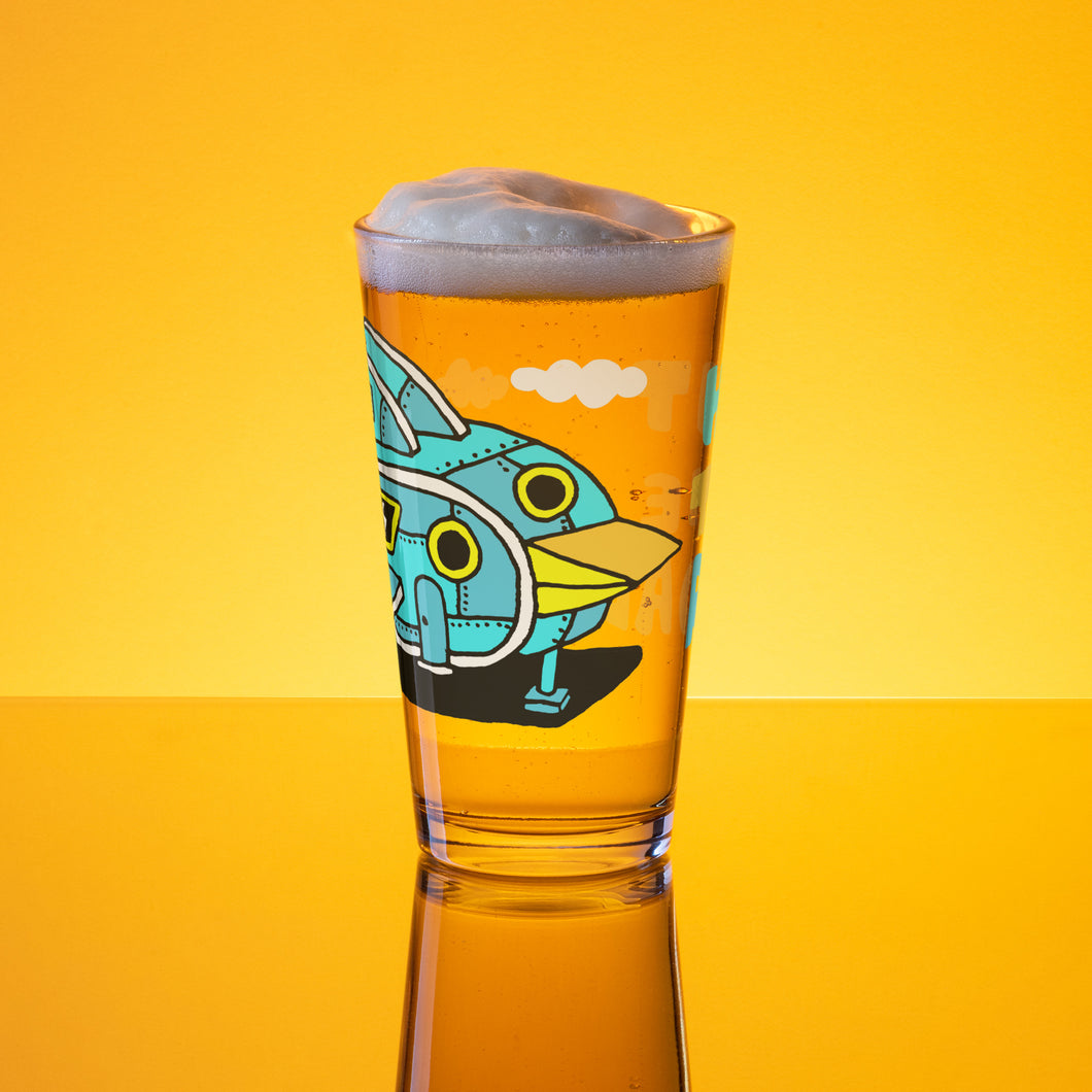 Bird Trailer Pint Glass